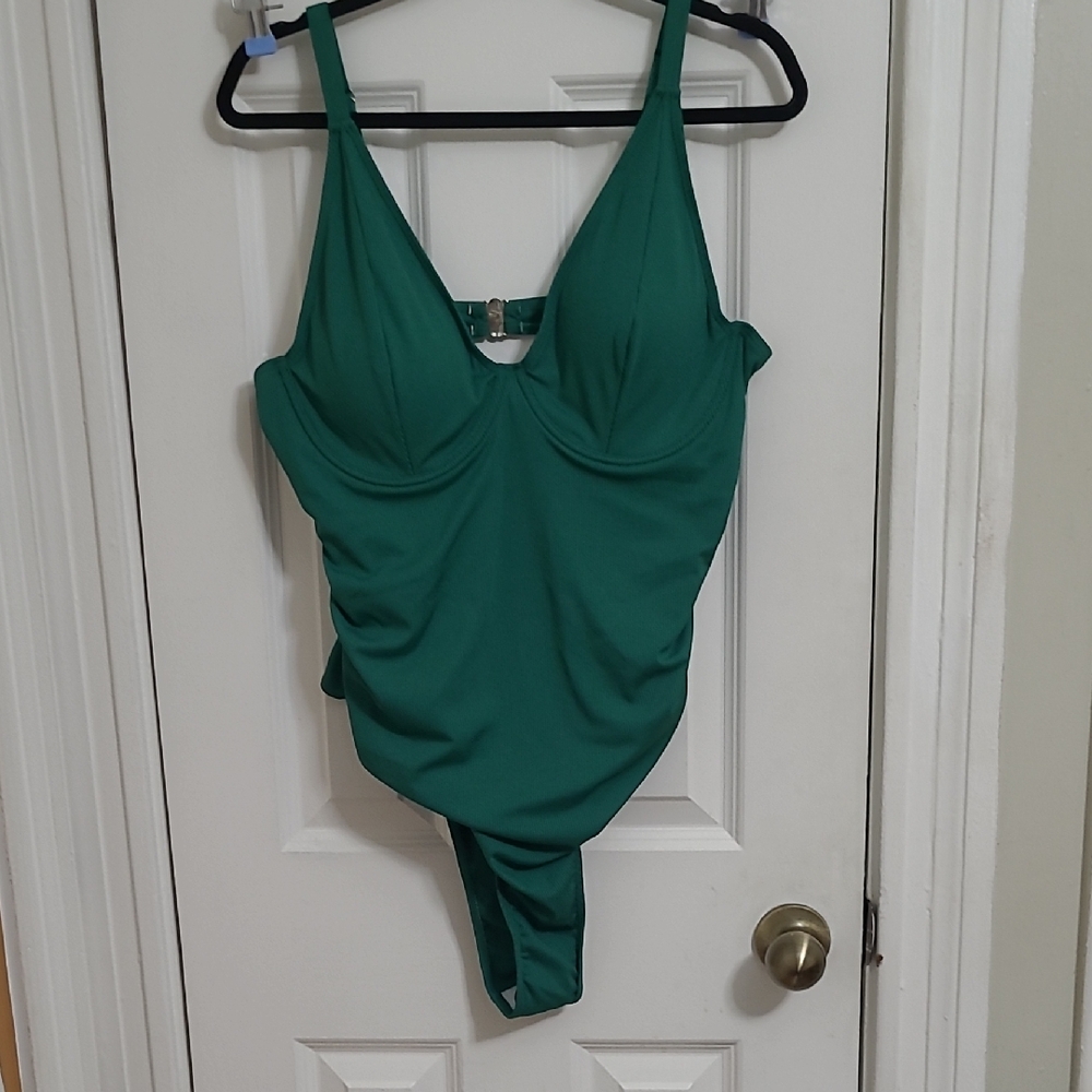 (FF) SHEIN Green One Piece Swimsuit